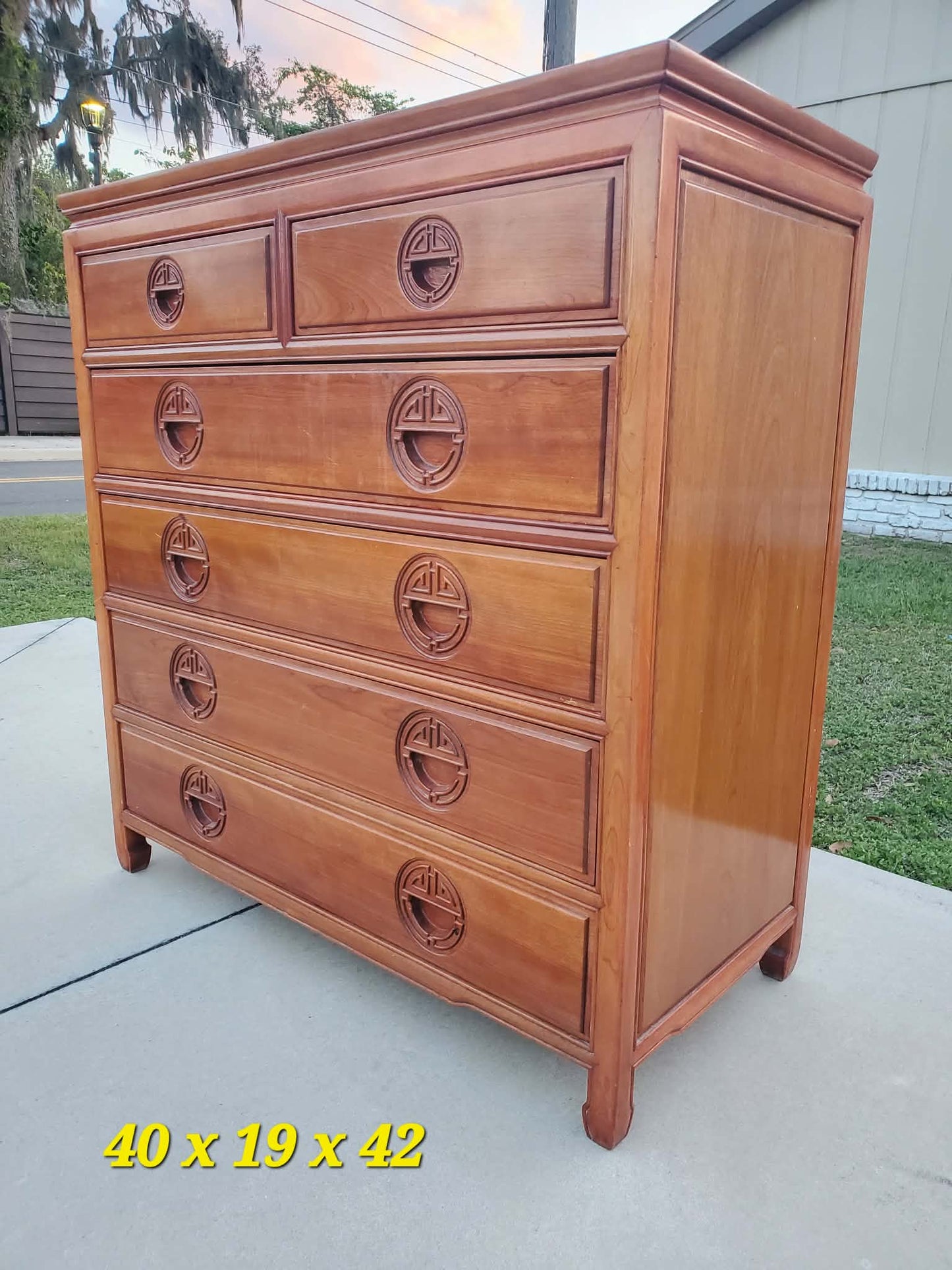 George Zee Rosewood Tallboy/ George Zee Rosewood Chest/ George Zee Rosewood Dresser