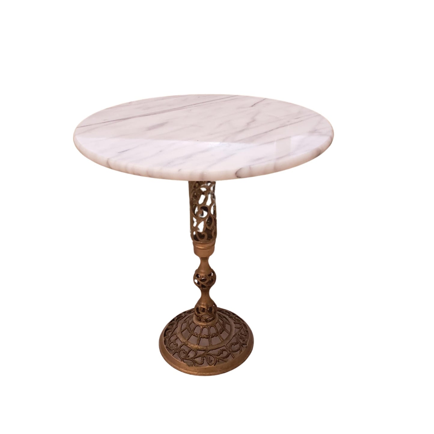 Vintage Brass and Marble Tables. Hollywood Regency Style Tables Pair