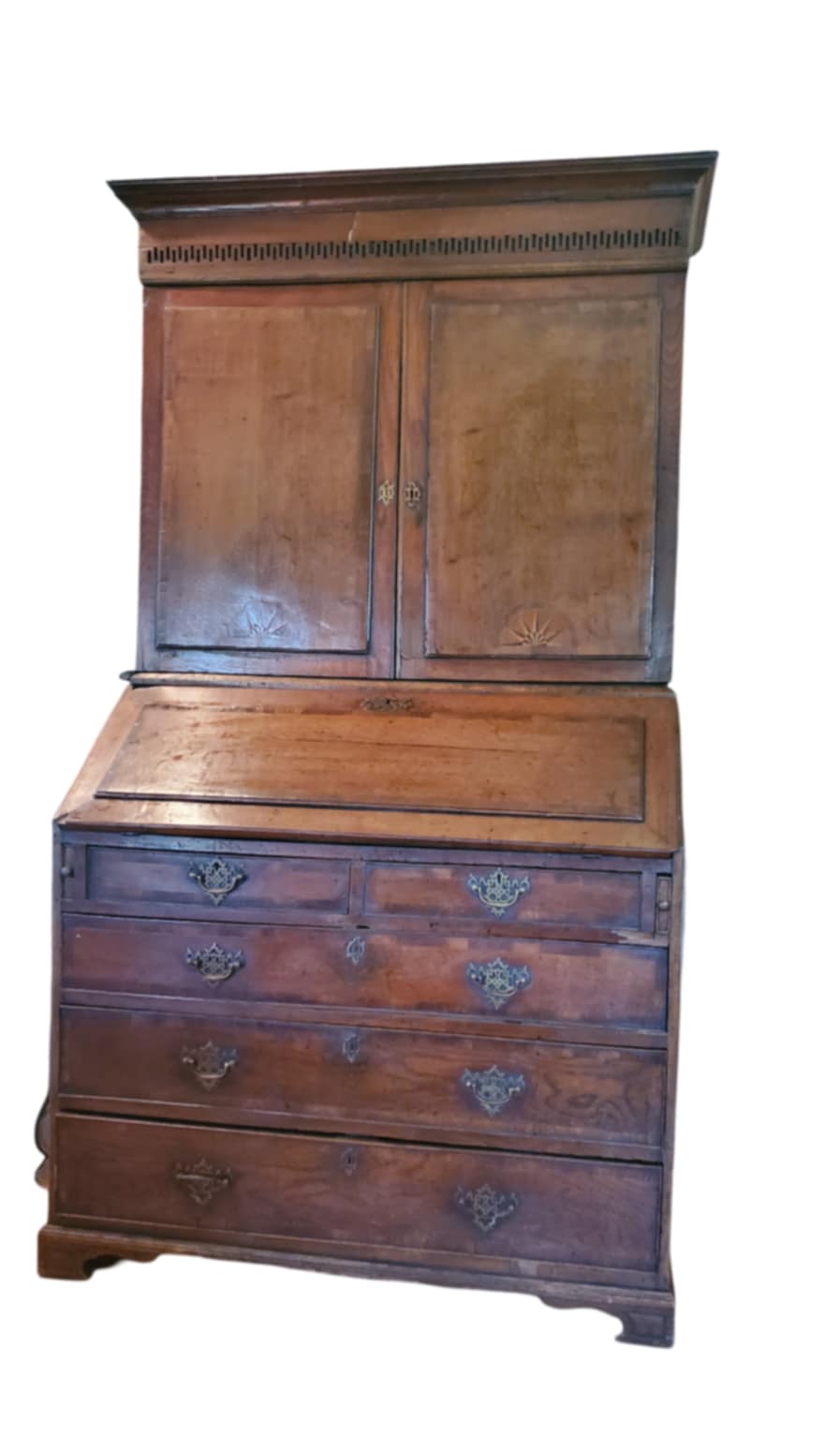 Antique Desk/ Antique Bookcase/ 1800's Large Bookcase/ Large Desk