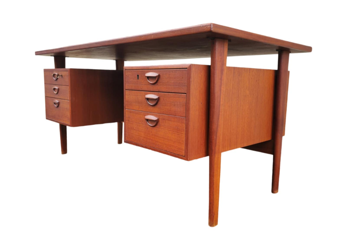 Kai Kristiansen Style Mid-Century Desk/ Danish Style Floating Desk