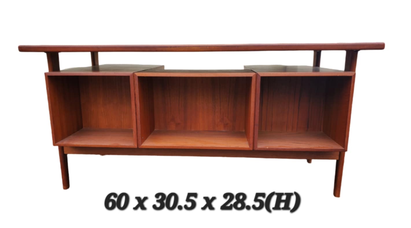 Kai Kristiansen Style Mid-Century Desk/ Danish Style Floating Desk
