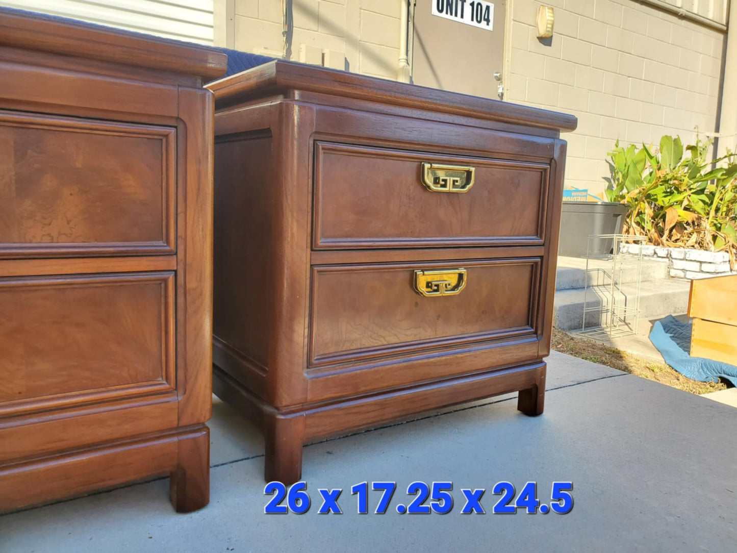 SOLD**SOLD**Chinoiserie Thomasville Vintage Nightstands