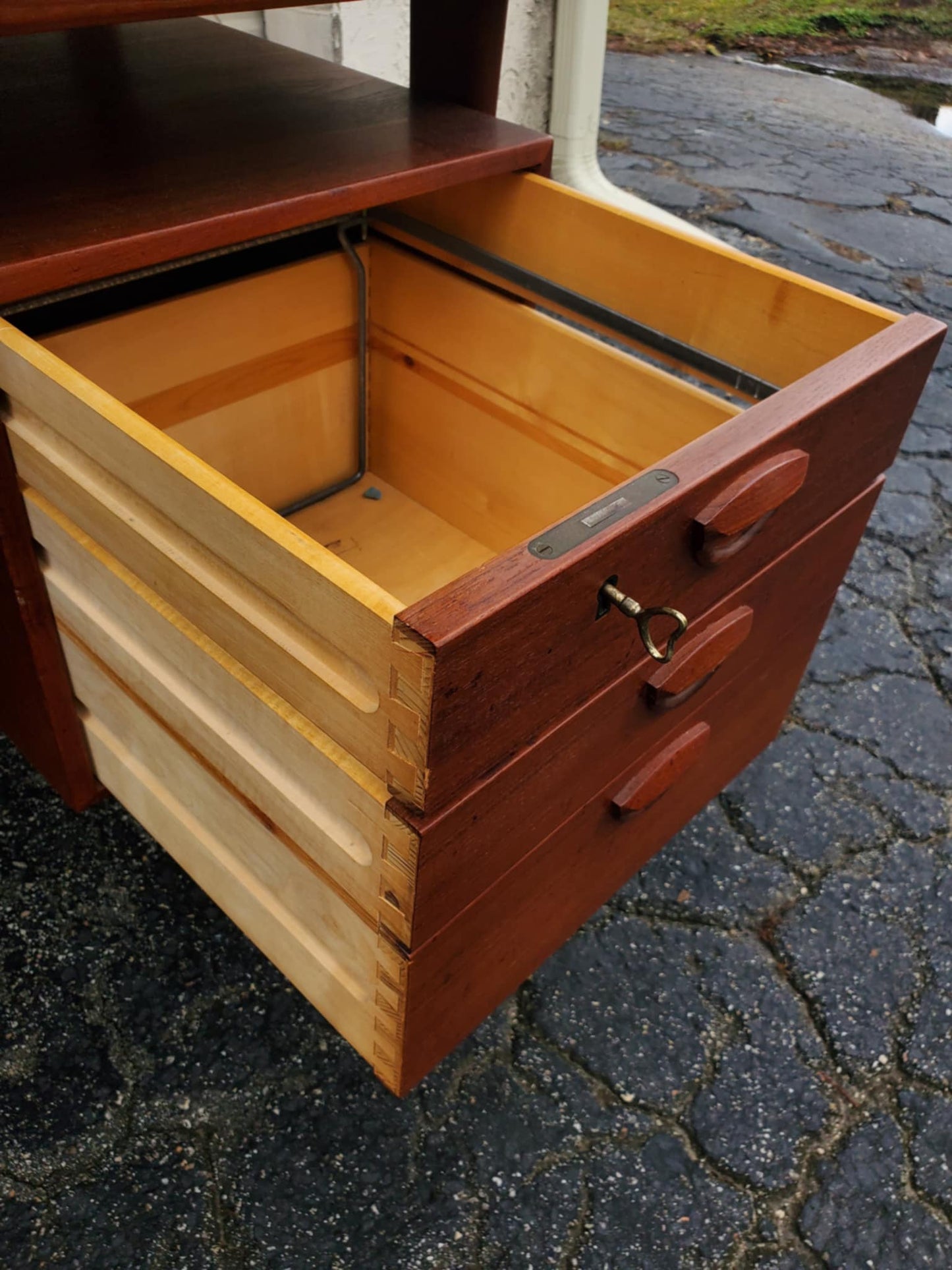 Kai Kristiansen Style Mid-Century Desk/ Danish Style Floating Desk