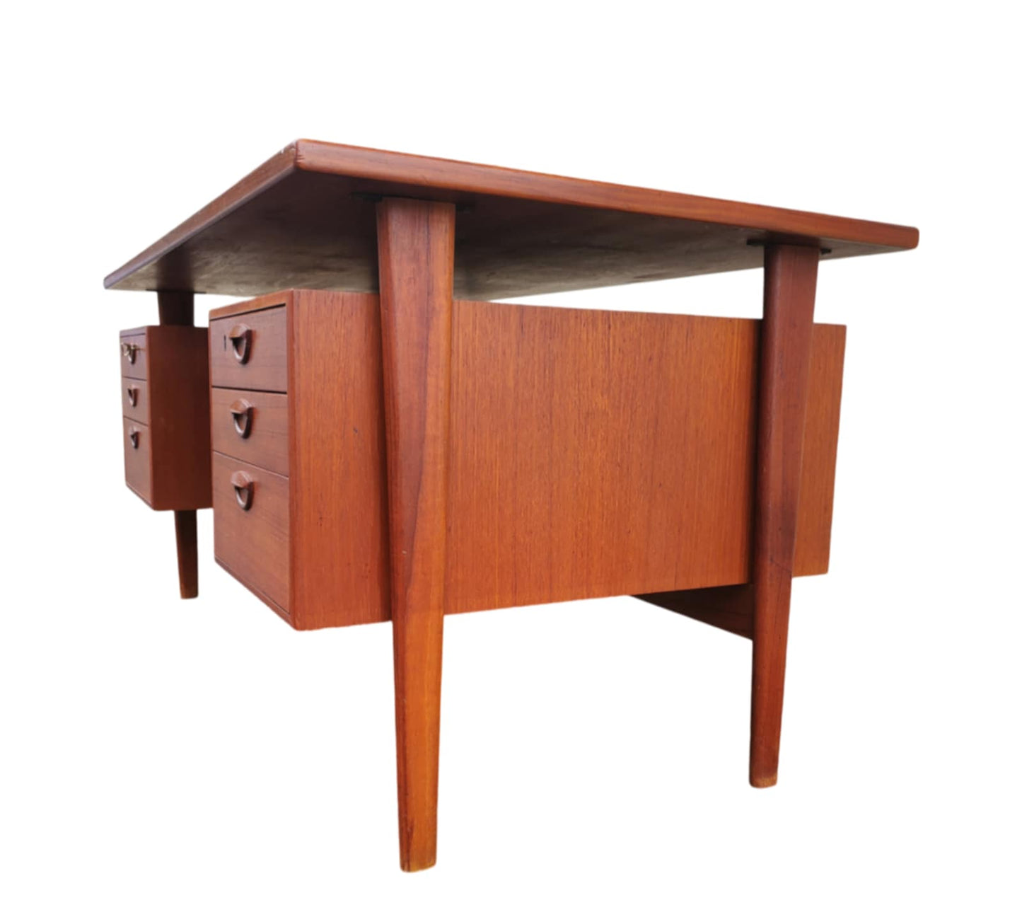 Kai Kristiansen Style Mid-Century Desk/ Danish Style Floating Desk