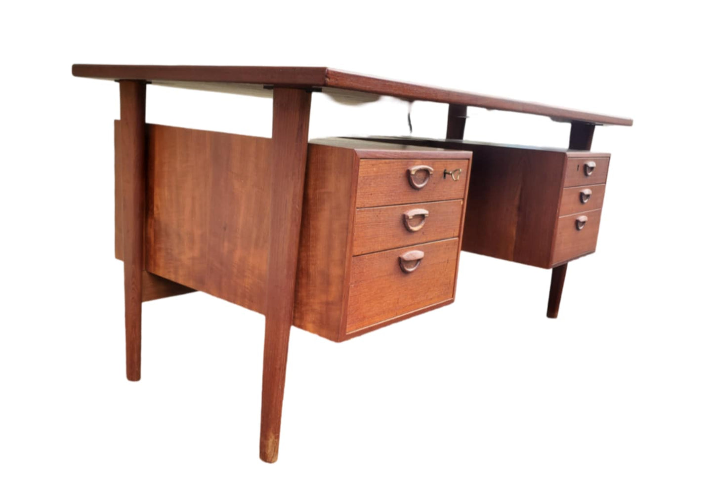 Kai Kristiansen Style Mid-Century Desk/ Danish Style Floating Desk