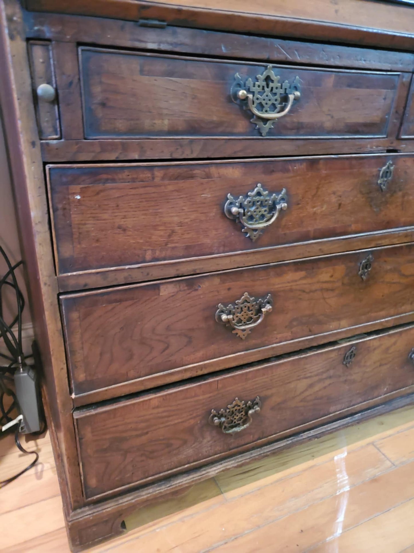 Antique Desk/ Antique Bookcase/ 1800's Large Bookcase/ Large Desk