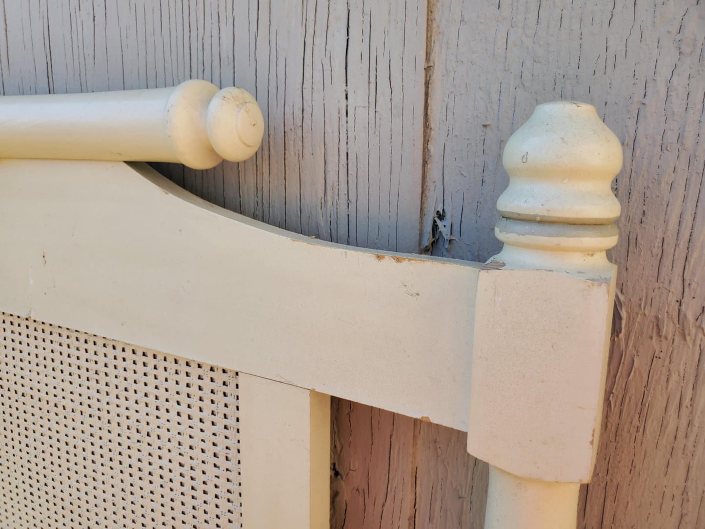 Faux Bamboo Queen Headboard Vintage