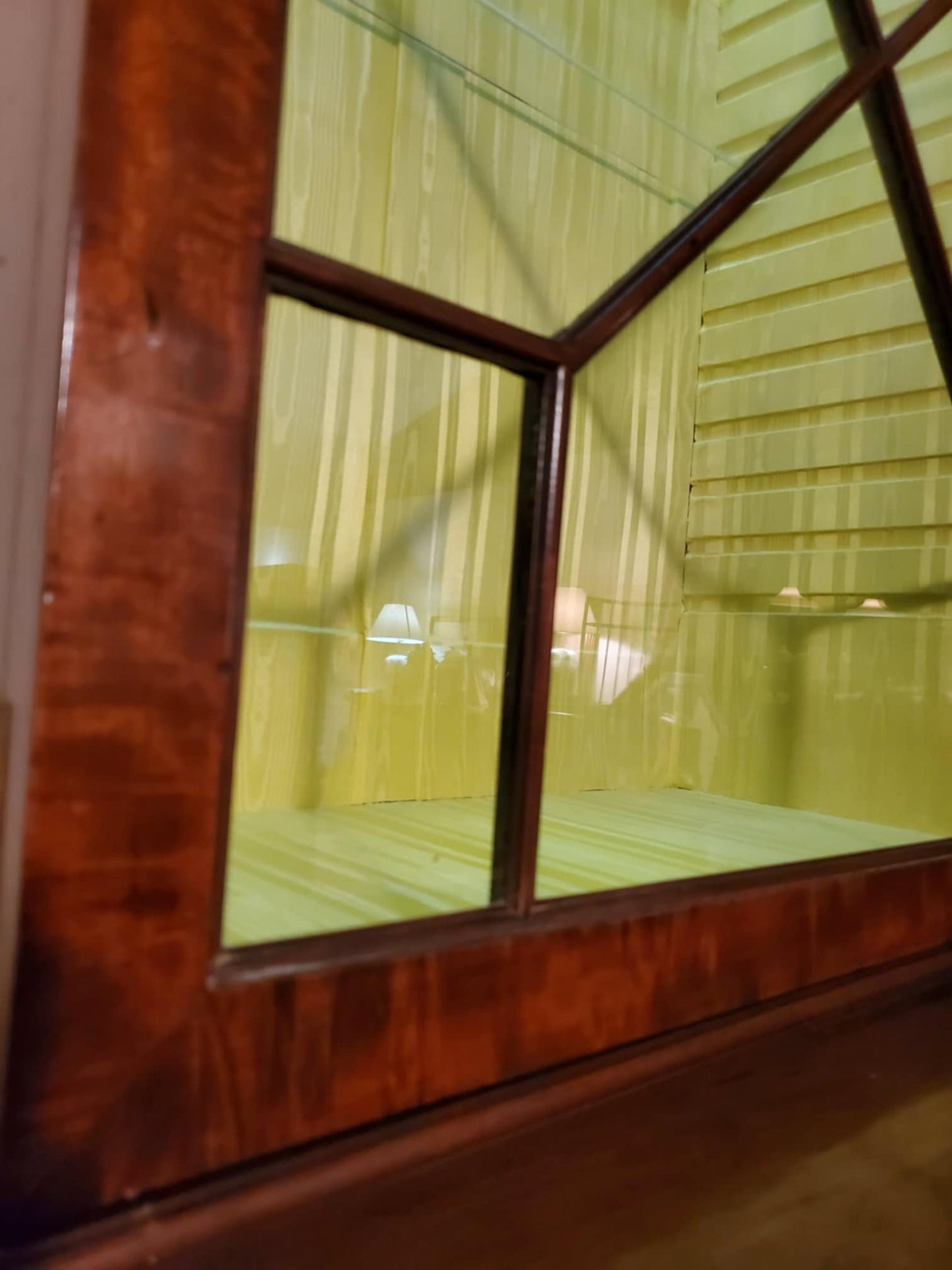 SOLD**SOLD**Antique Oversized Hutch/ Large China Cabinet Display/ Large Glass Top Hutch