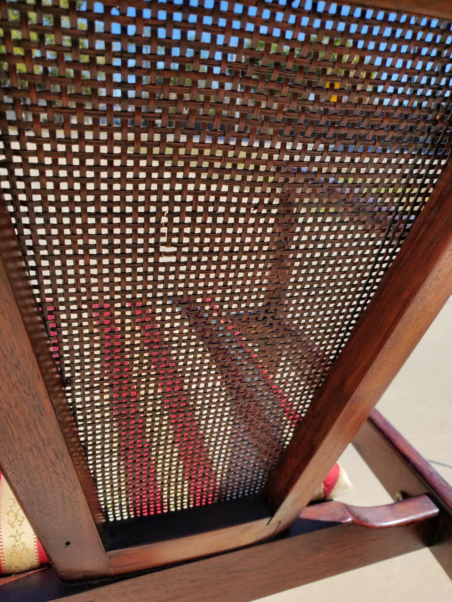 Jack Cartwright Style Lounge Chair / Cane Accented Mid-Century Modern Lounge Chair