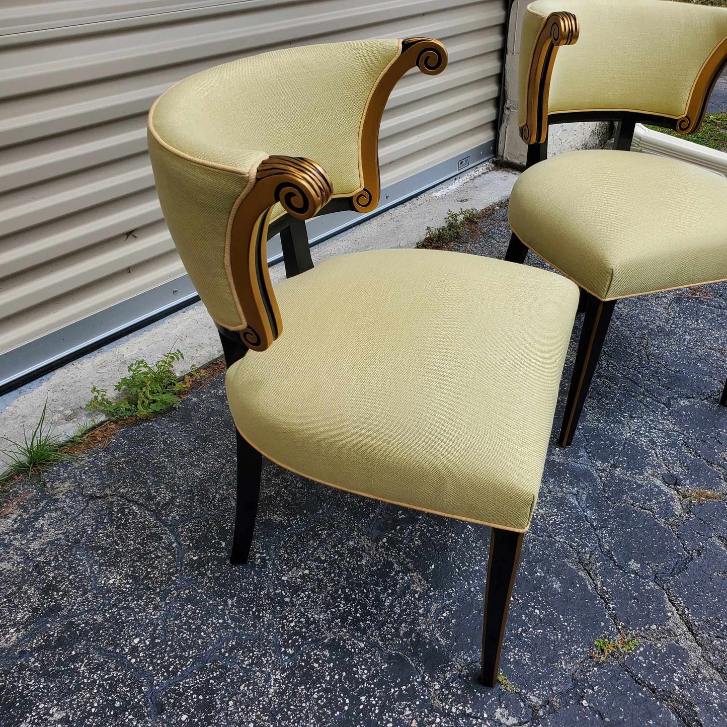 English Regency Style Chairs/Curve Back Chairs