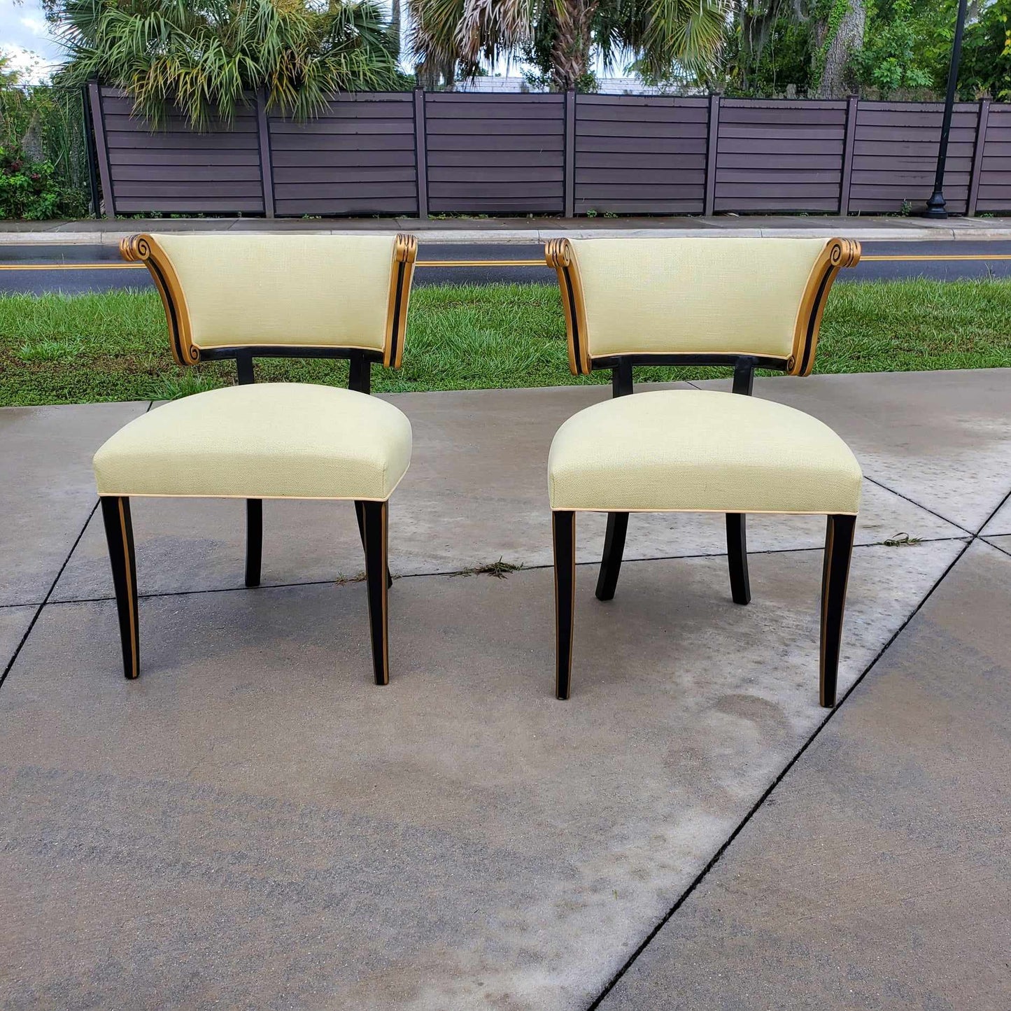 English Regency Style Chairs/Curve Back Chairs