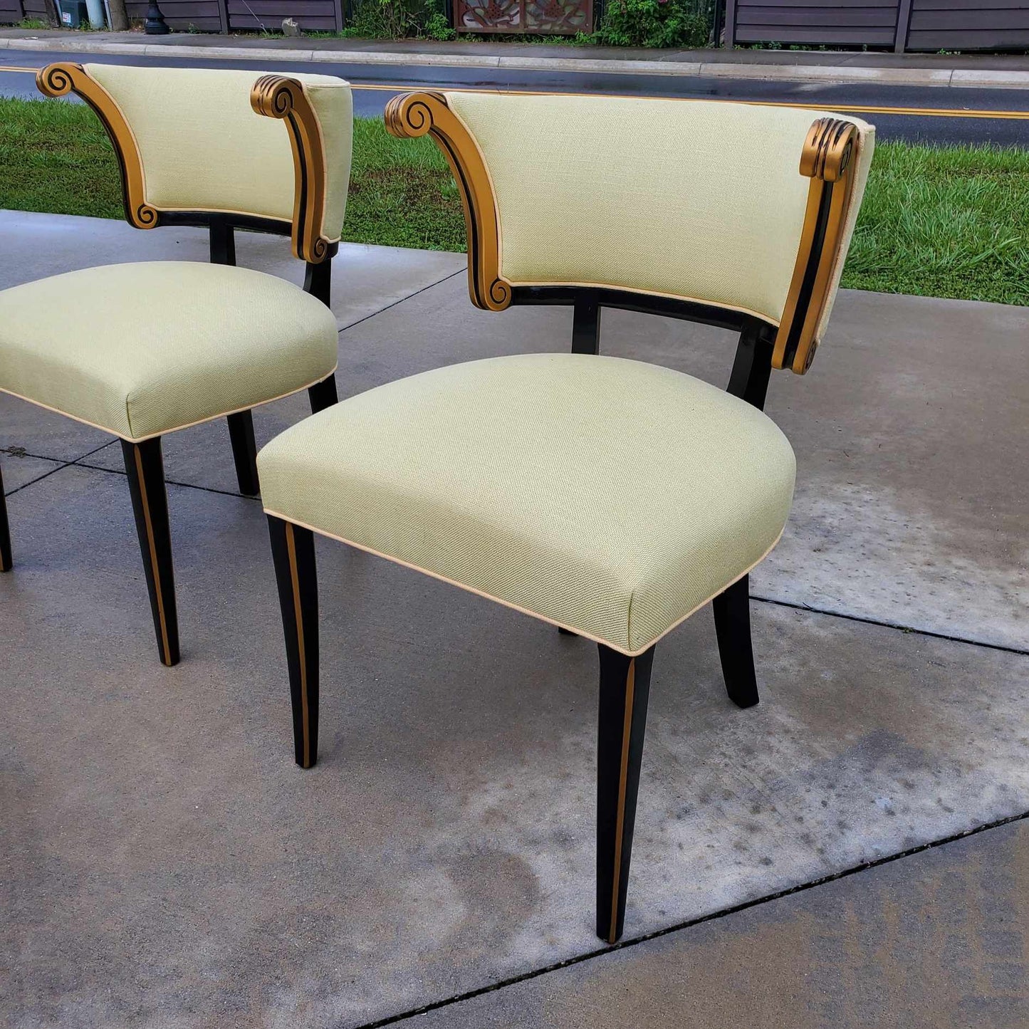 English Regency Style Chairs/Curve Back Chairs