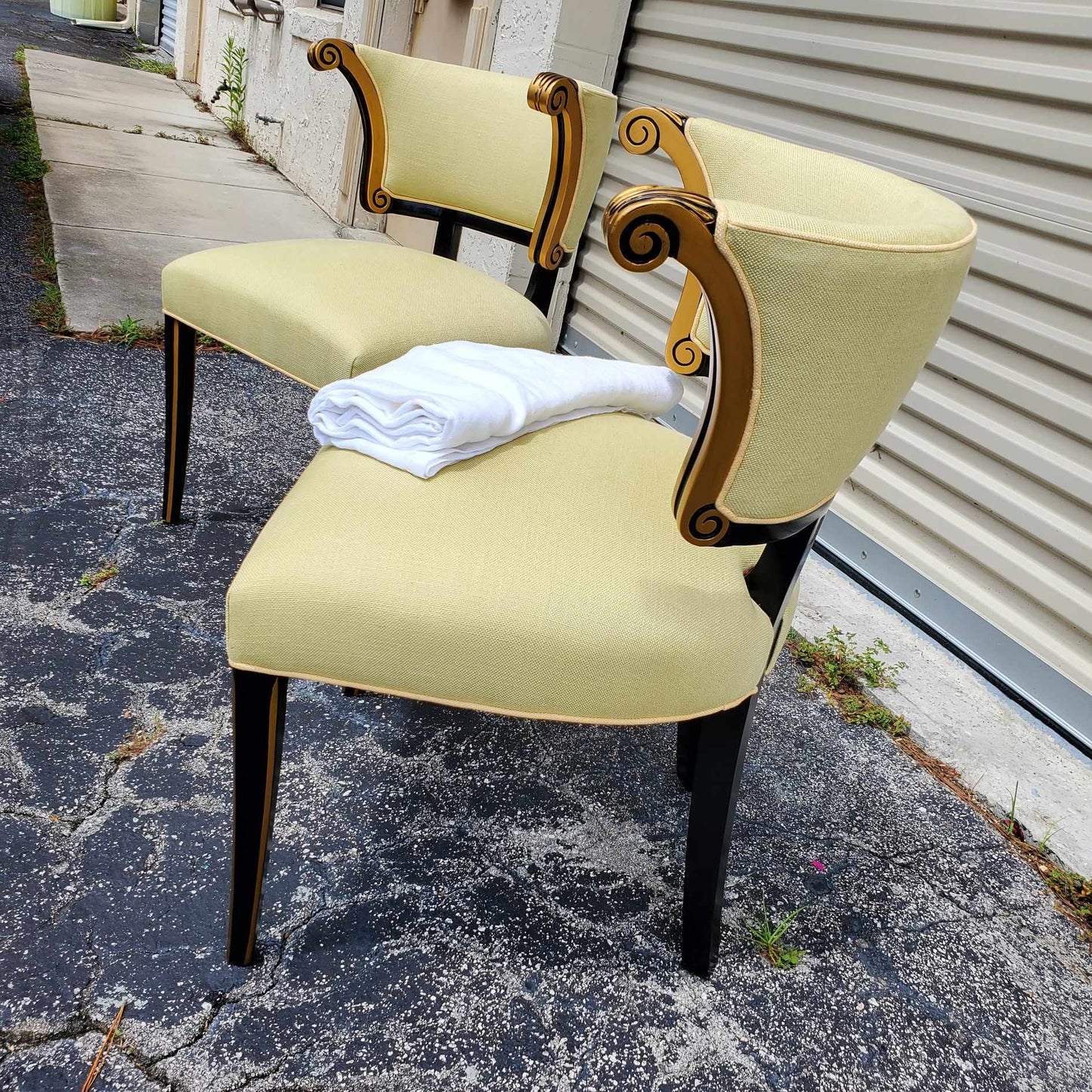 English Regency Style Chairs/Curve Back Chairs