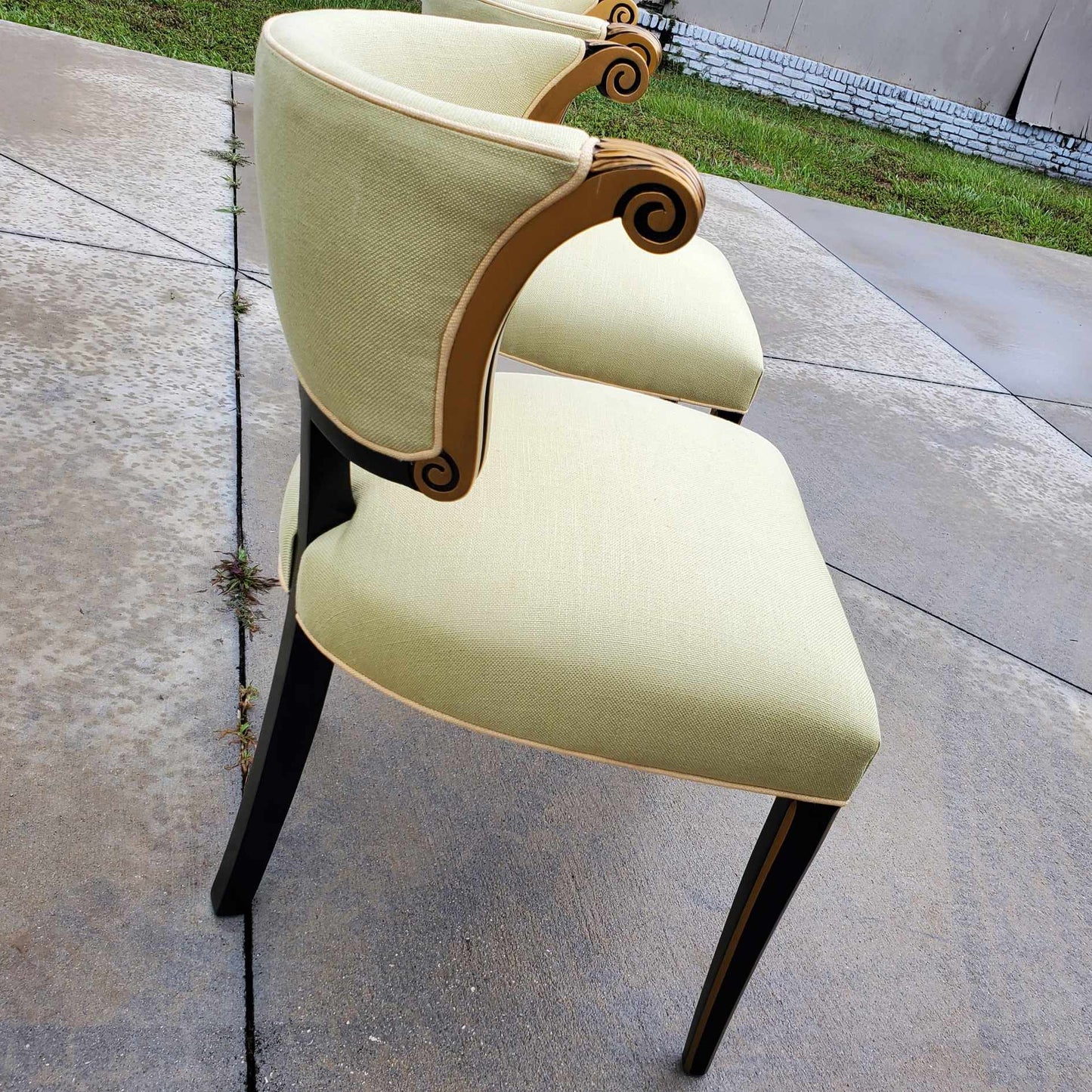 English Regency Style Chairs/Curve Back Chairs