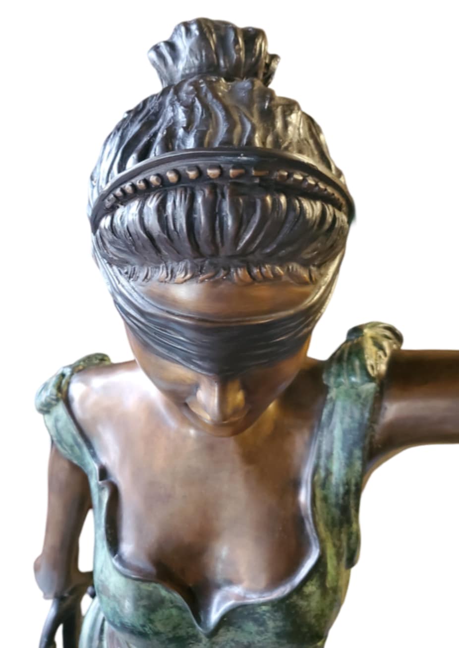 Bronze Lady of Justice Statue