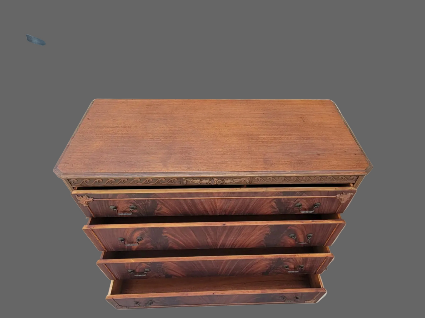Antique Burl Wood Dresser  Antique Burl Wood Chest