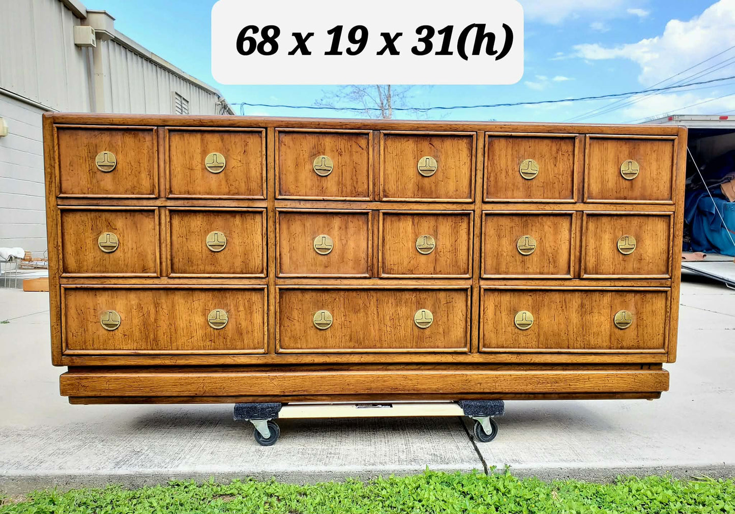 Campaign Mid-Century Style Dresser