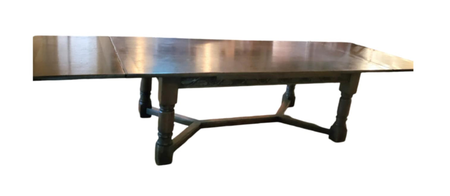 SOLD**SOLD**17th Century French Walnut Table/ Antique Refectory Table/ Extending Dining Table
