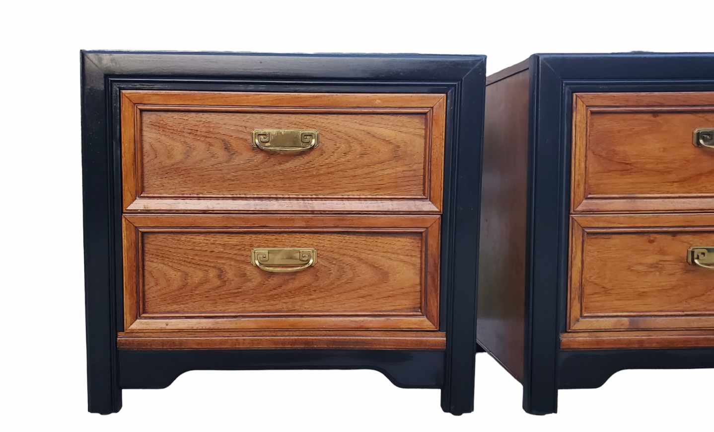 Thomasville Campaign Style Nightstands [Two-Toned]*SOLD*