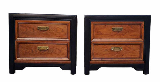 Thomasville Campaign Style Nightstands [Two-Toned]*SOLD*