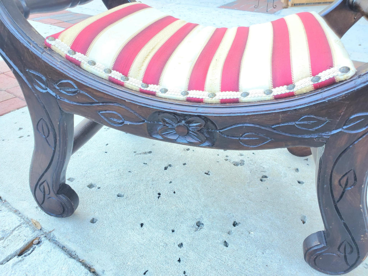 Antique Mahogany Dressing Stool