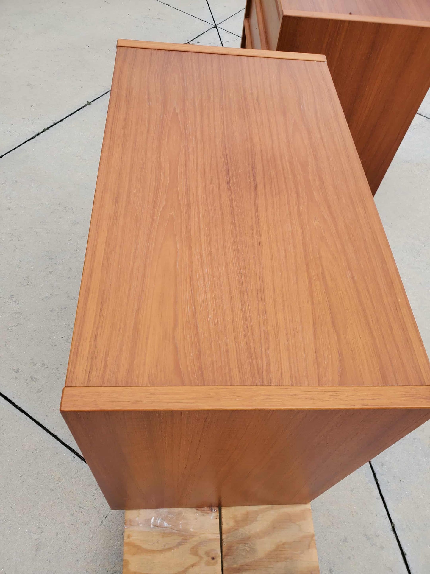 Mid-Century Modern Jesper Oversized Nightstands/ Danish Modern Small Chests Pair