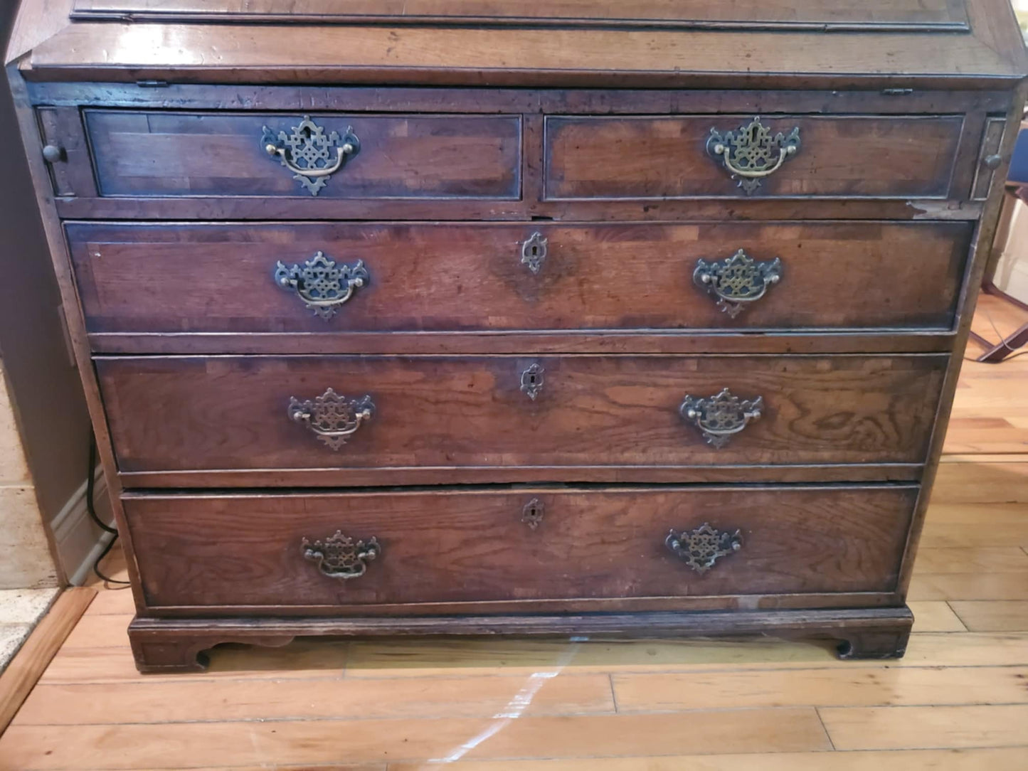 Antique Desk/ Antique Bookcase/ 1800's Large Bookcase/ Large Desk