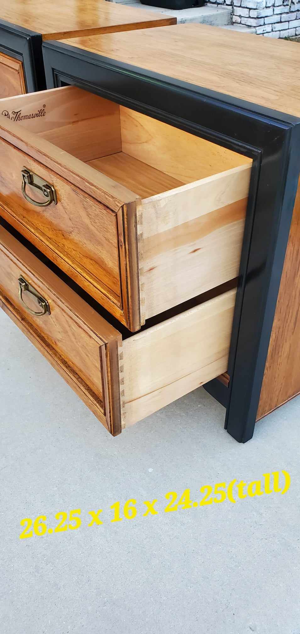 Thomasville Campaign Style Nightstands [Two-Toned]*SOLD*