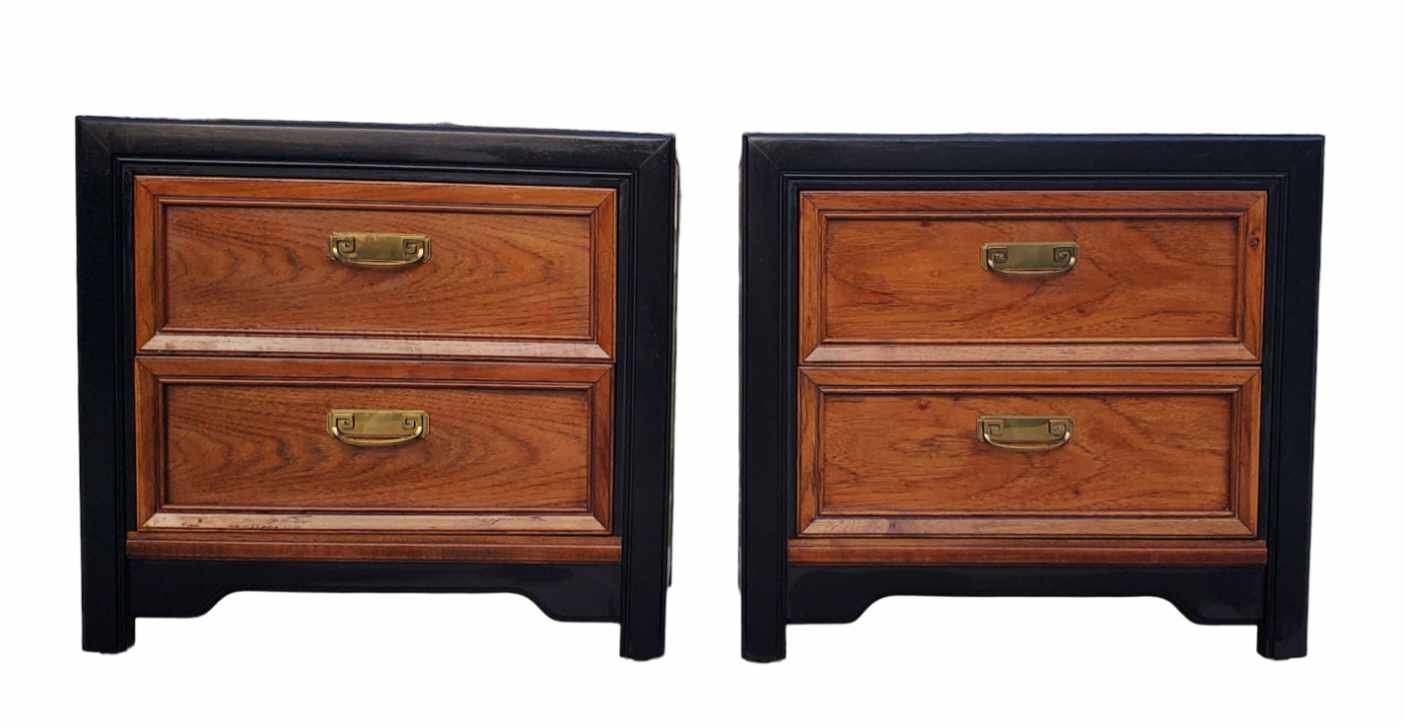 Thomasville Campaign Style Nightstands [Two-Toned]*SOLD*