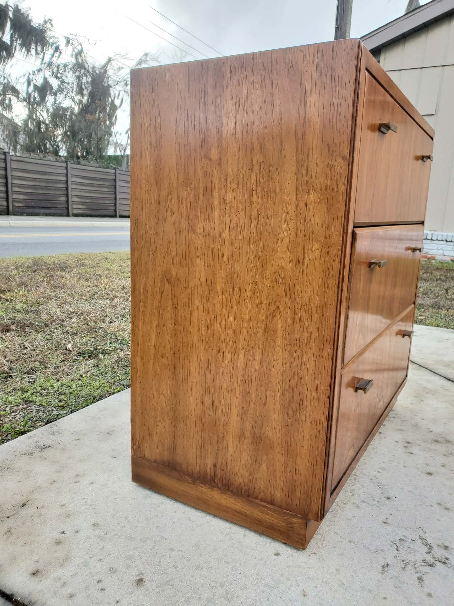 Drexel Tree Drawer Dresser - Vintage Mid-Century Modern Dresser