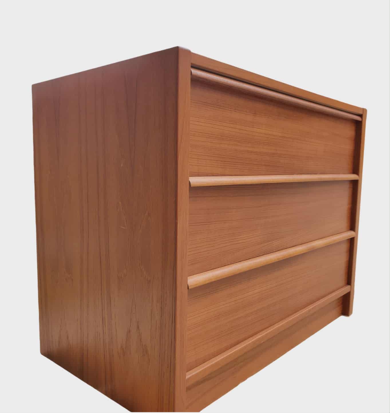 Mid-Century Modern Jesper Oversized Nightstands/ Danish Modern Small Chests Pair