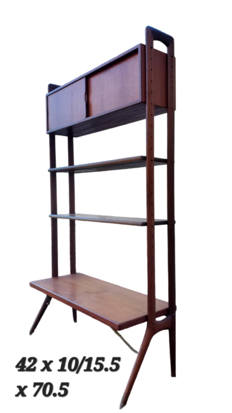 Teak Wood Mid-Century Bookshelf/ Kurt Østervig Teak Bookshelf