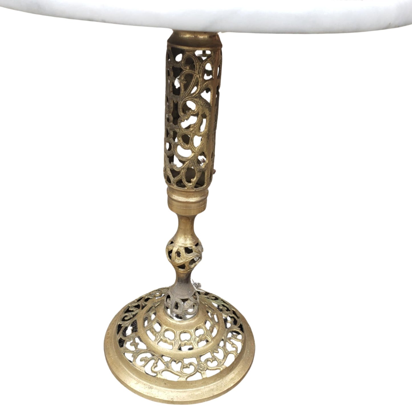 Vintage Brass and Marble Tables.  Hollywood Regency Style Tables Pair