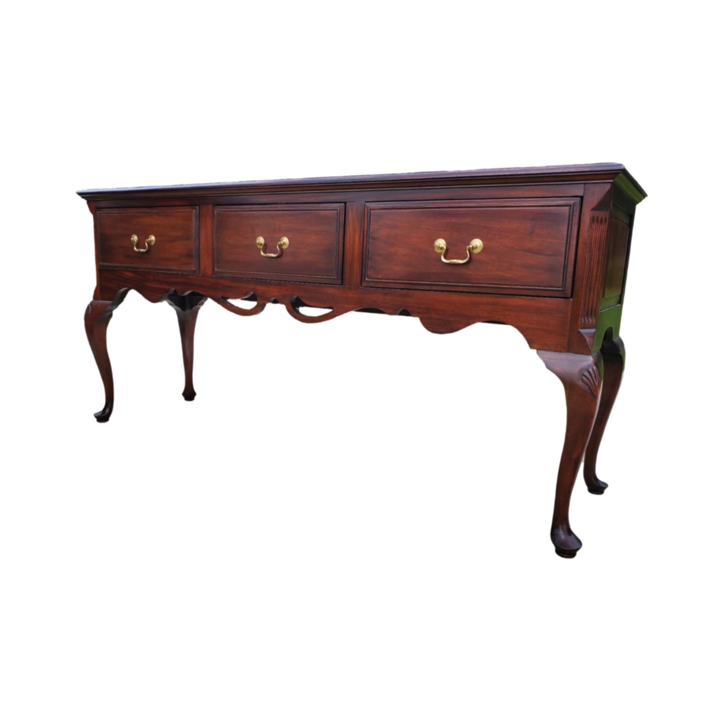 Davis Cabinet Company Cherry Queen Anne Style Buffet Sideboard Vintage