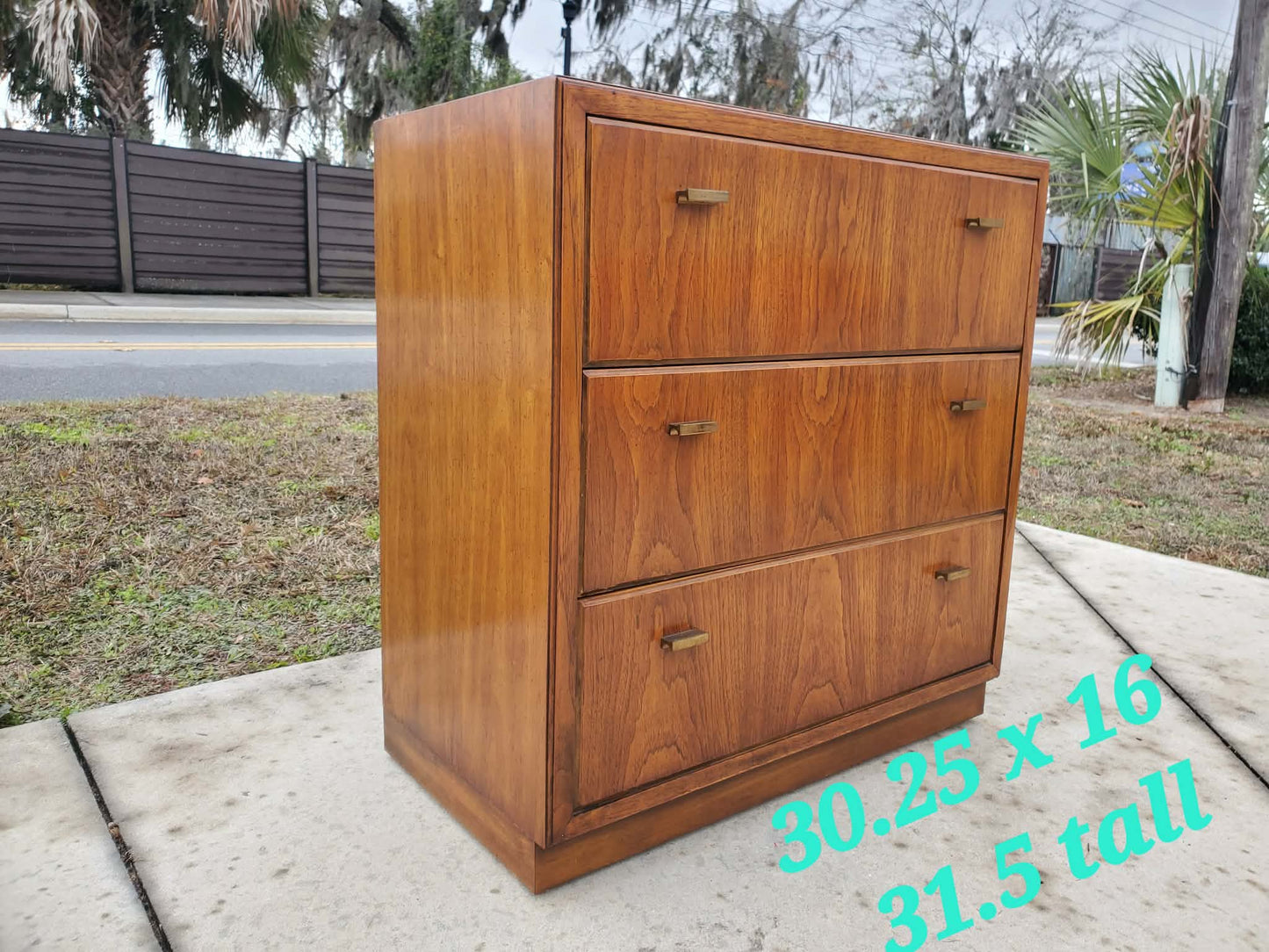 Drexel Tree Drawer Dresser - Vintage Mid-Century Modern Dresser