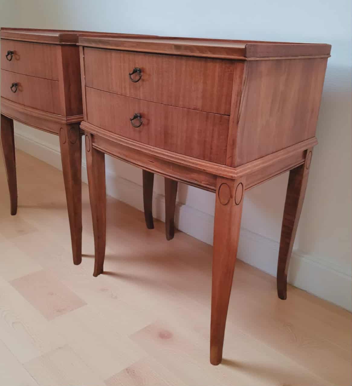 Early 20th Century Louis XVI Style Nightstands/Pair of Vintage Louis Style Side Tables