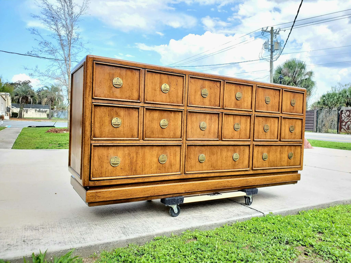 Campaign Mid-Century Style Dresser