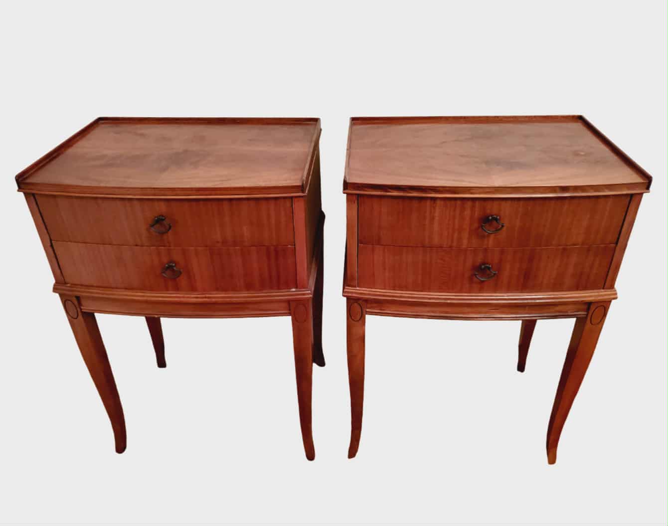 Early 20th Century Louis XVI Style Nightstands/Pair of Vintage Louis Style Side Tables