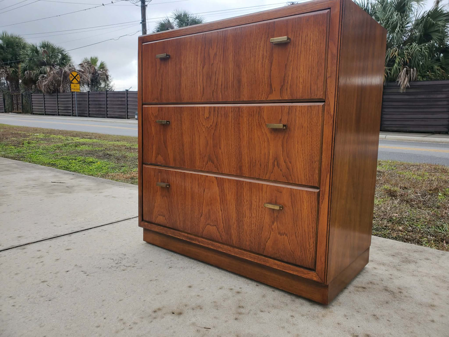 Drexel Tree Drawer Dresser - Vintage Mid-Century Modern Dresser
