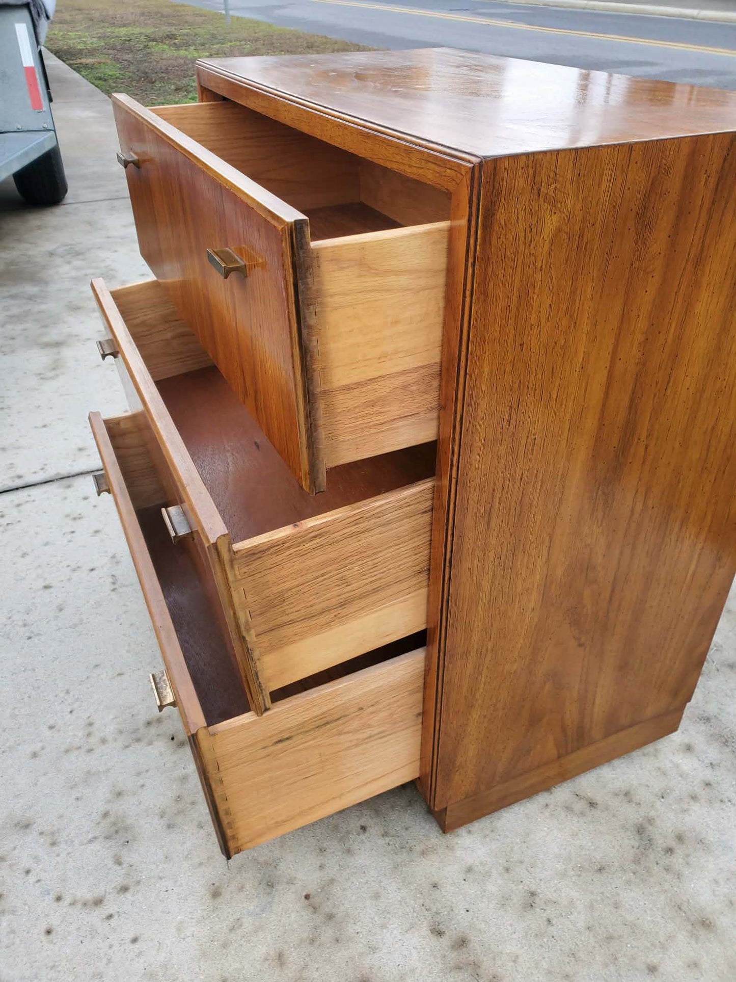 Drexel Tree Drawer Dresser - Vintage Mid-Century Modern Dresser