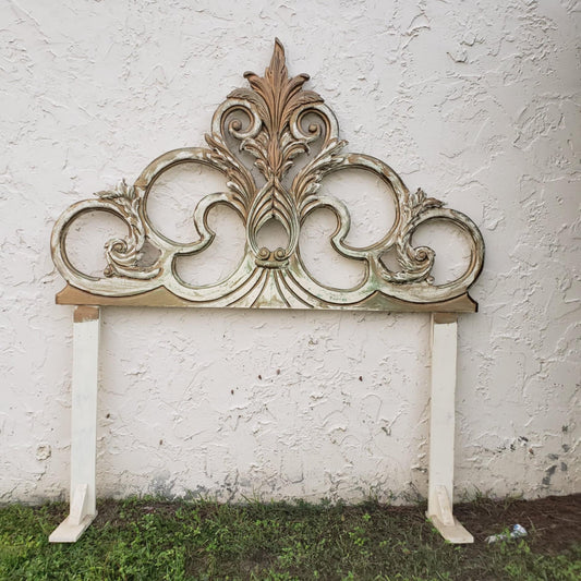 Rococo Style Headboard/ Hollywood Regency Style Queen Headboard