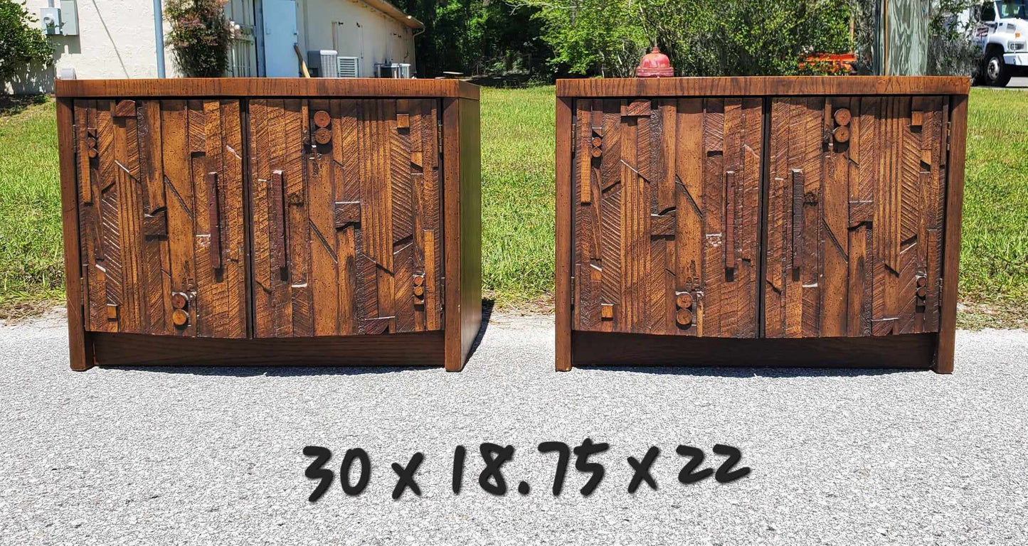 Brutalist Nightstands *SOLD*