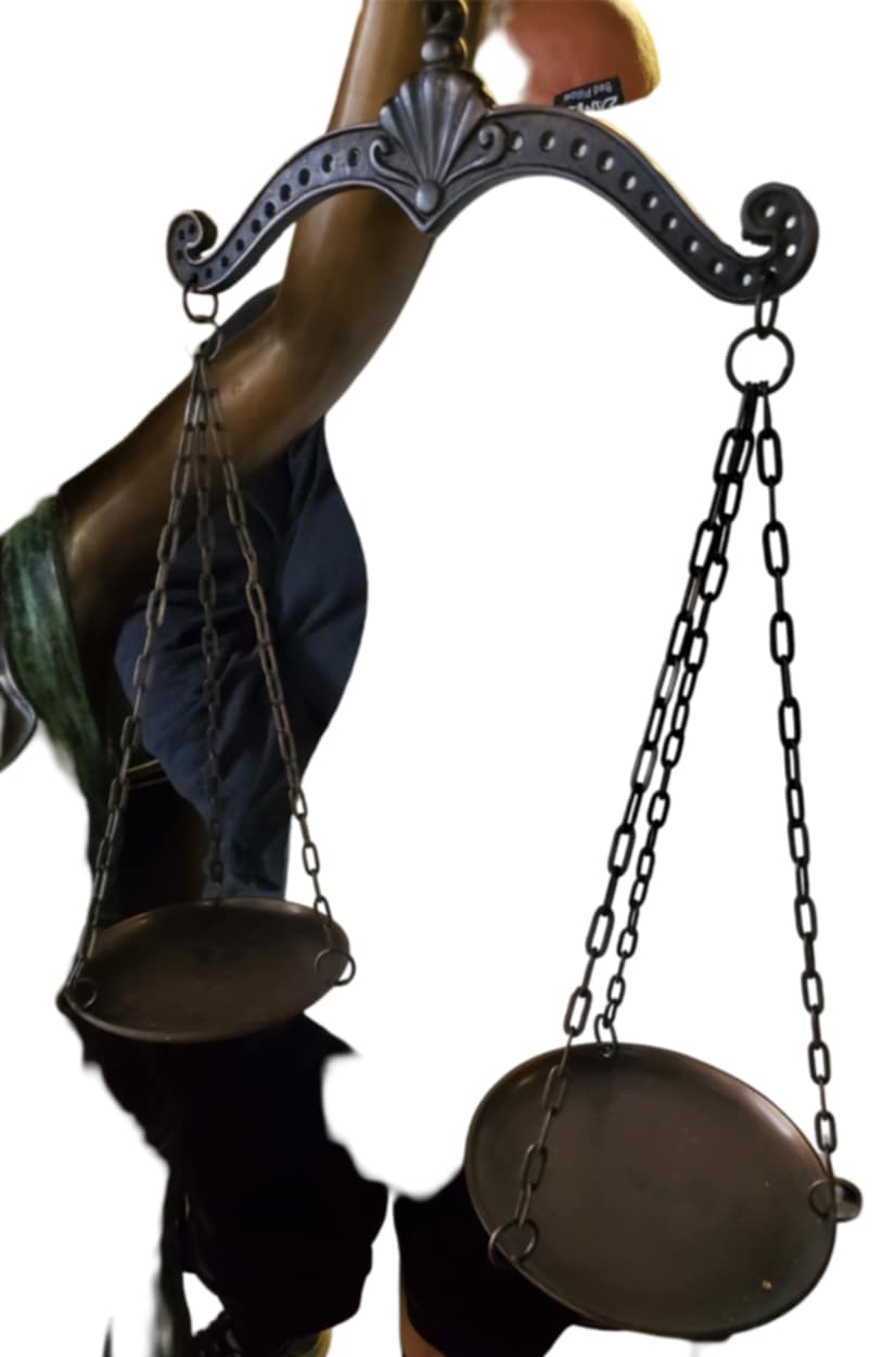 Bronze Lady of Justice Statue